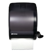SAN JAMAR Element Lever Roll Towel Dispenser, Classic, 12.5 x 8.5 x 12.75, Black Pearl T950TBK